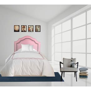 Cabeceira Cama Box Solteiro Provençal com Tachas Corino Rosa