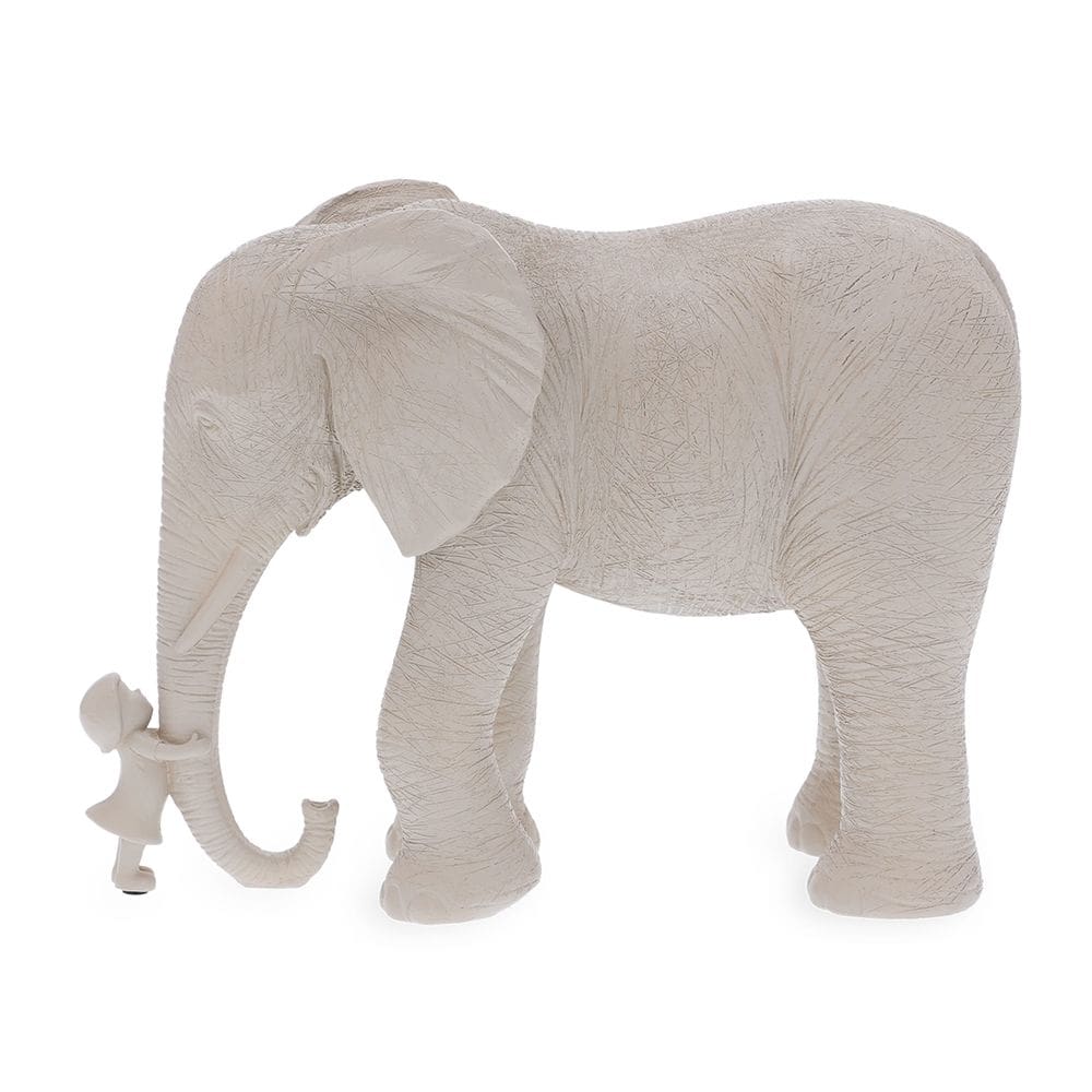 Escultura de Elefante em Poliresina 23cm 18931 Mart