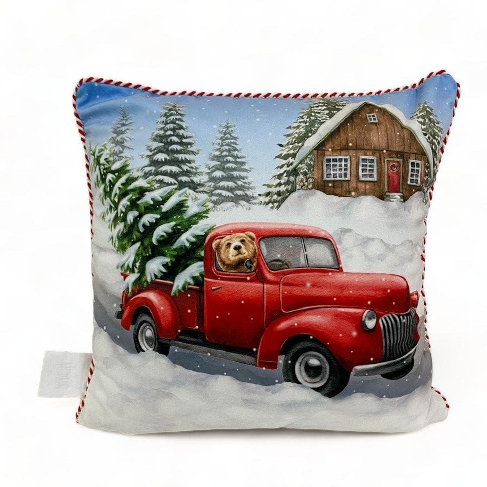 Capa Natalina Com Cordão 43x43 Cm