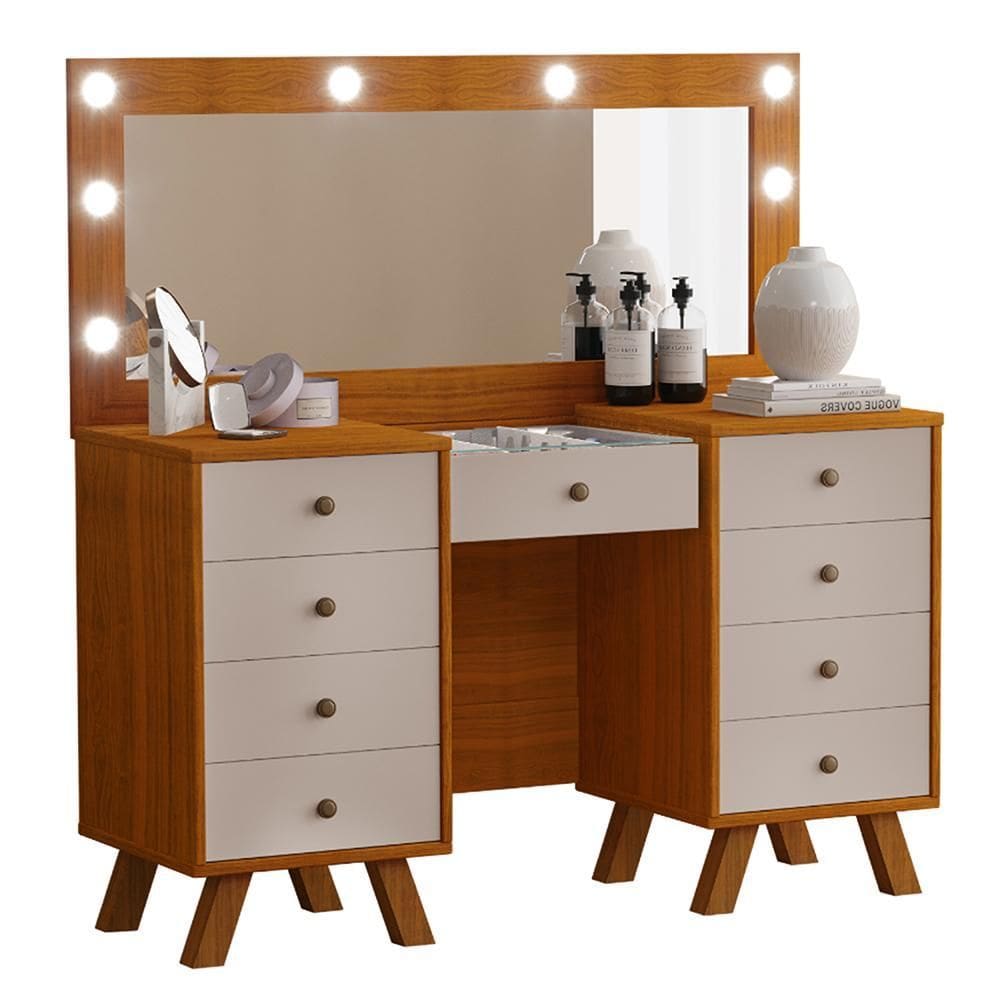 Penteadeira Camarim Mila sem Banqueta - Móveis Luapa