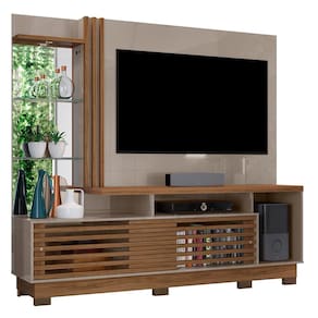 Estante Home Theater Frizz Plus para TV até 60” com Pés - Madetec