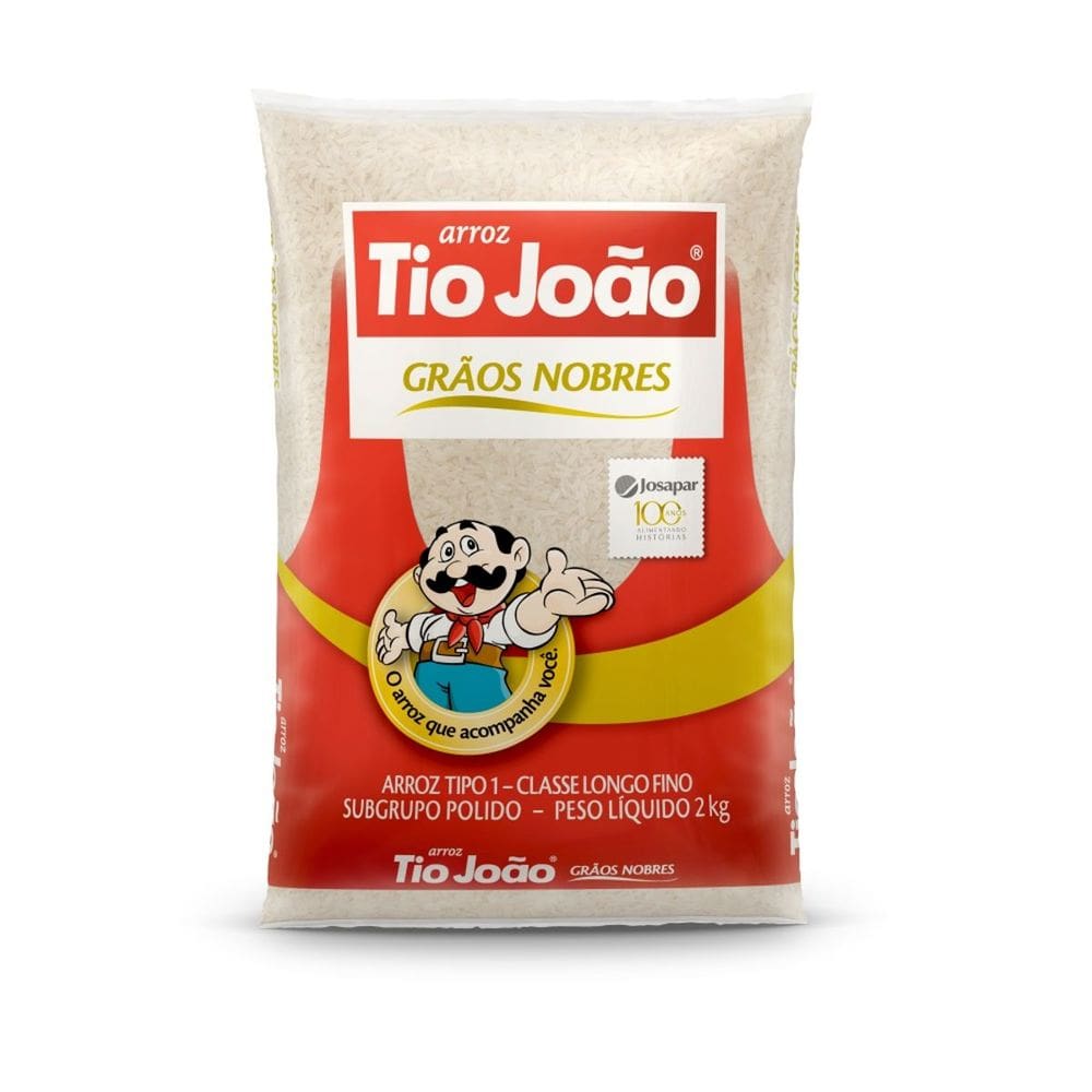 Arroz Tio João Grãos Nobres 2Kg