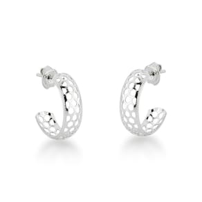 Brinco Feminino Argola de Tarraxa Pequena Aço Inoxidável