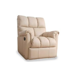 Poltrona Reclinável p/ Sala Aspen Romana Zero Wall Giro e Balanço Courano Bege - Probel