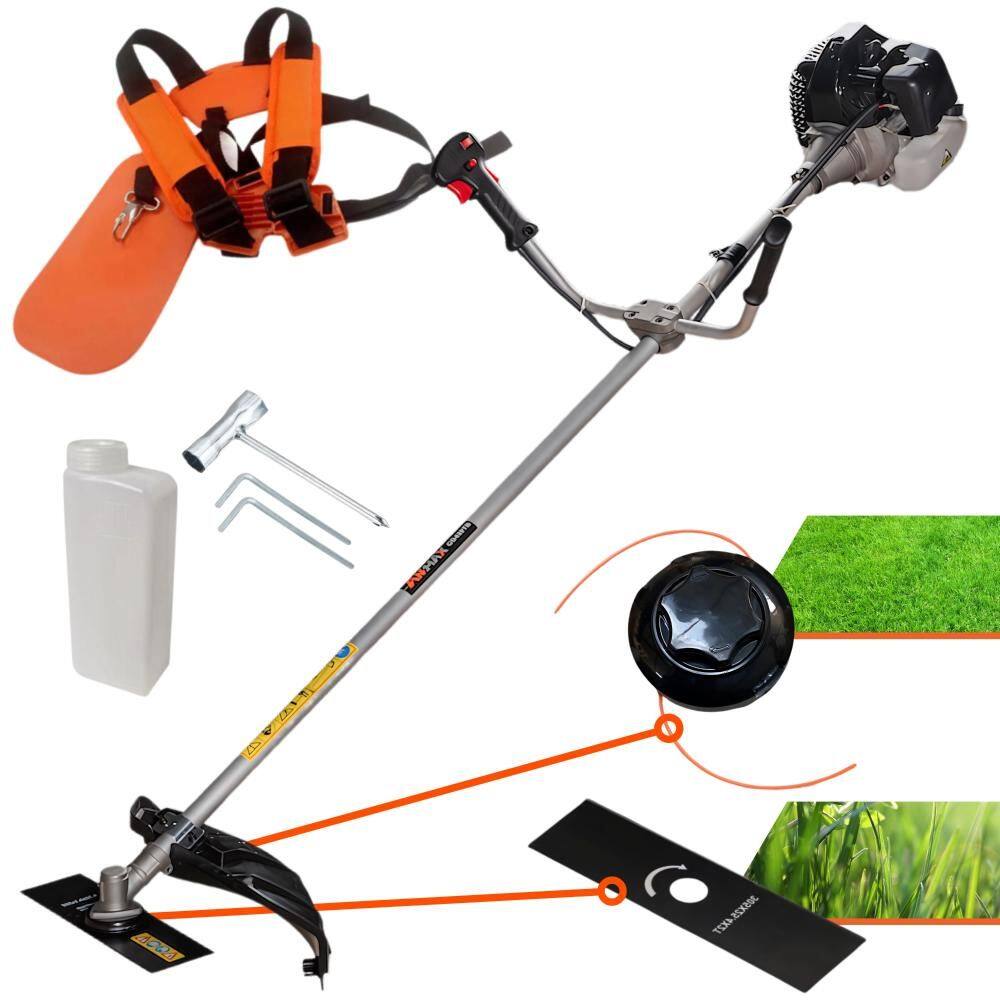 Roçadeira Anmax CG430B Profissional À Gasolina 2T 43cc 1,7HP de Potência 12.000rpm Robusta e de Alta Performance C/ Faca 2 Pontas e Carretel de Nylon