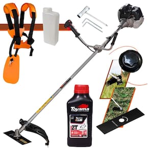 Roçadeira Profissional À Gasolina Anmax CG430B + ÓLEO TOYAMA 2T 43cc 1,7HP 12.000rpm de Alta Performance Com Carretel de Nylon e Faca 2 Pontas