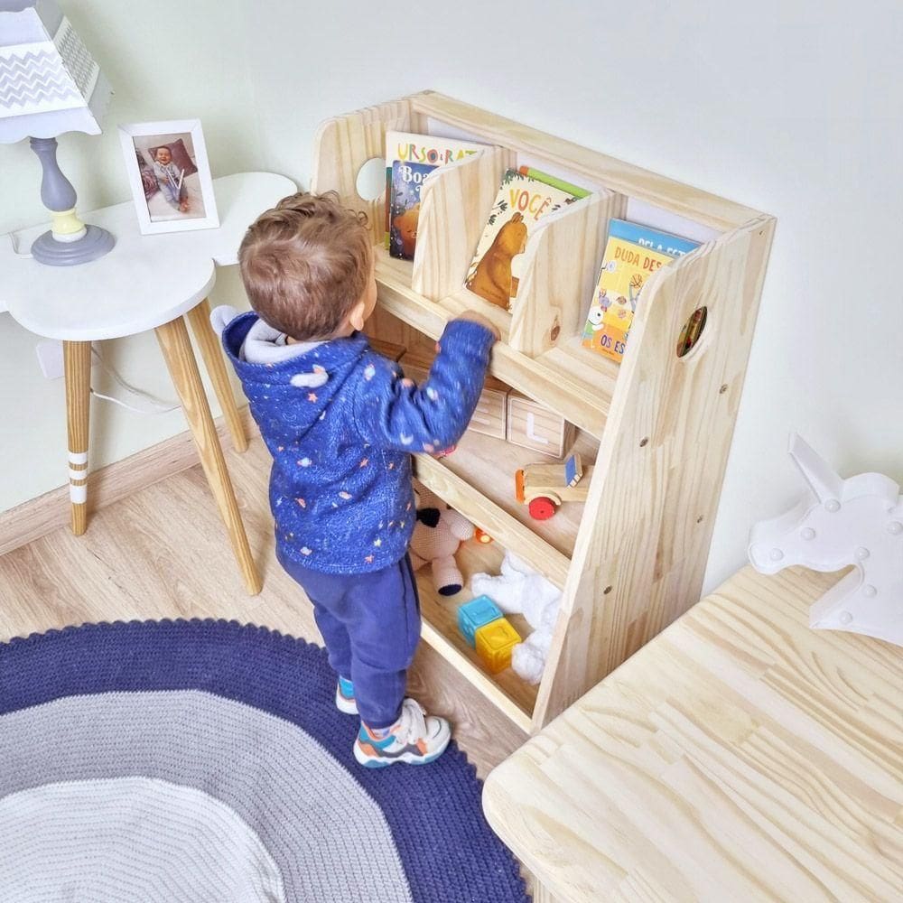 Estante Infantil Aurora 88a X 60l X 34p Cor Natural