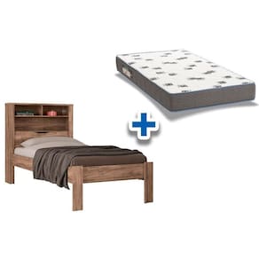 Colchão Solteiro Light D33 Ortobom + Cama Invicta Atacama