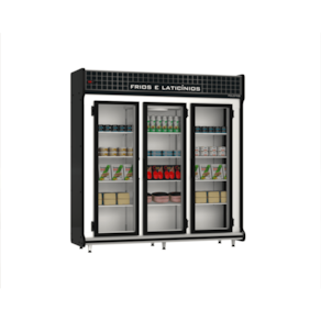 Expositor Refrigerado Auto Serviço Polofrio 2,00m 3 Portas 2153 220v