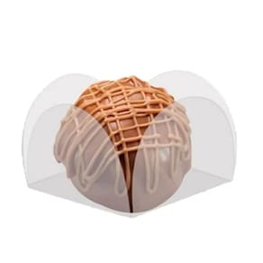Forminhas de Acetato 4 Pétalas Transparente 500 Peças (Ideal P/ Doces Brigadeiros Aniversários Festas e Casamentos) Idea 0692