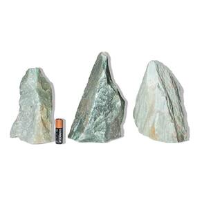 10 Quartzo Verde Pedra Pé Serrado 1 a 2Kg 14 a 16cm Tipo B