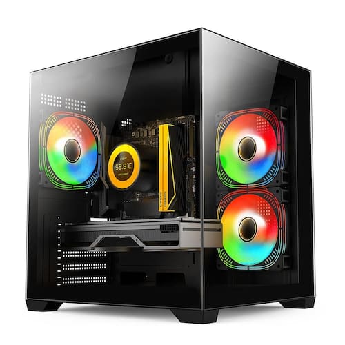 PC Gamer Skill Aquarium, AMD Ryzen 5 5600GT, 16GB 3200MHz, Radeon Vega 7, SSD 512GB M.2, Fonte 500w, Preto SKA003