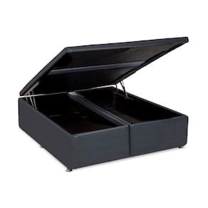 Cama Box Baú King Universal Courano Gray (193x203x39) - Ortobom