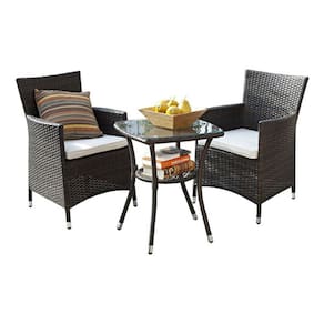 Conjunto Jardim Varanda Piscina Vime Rattan 3 Peças - Jeri