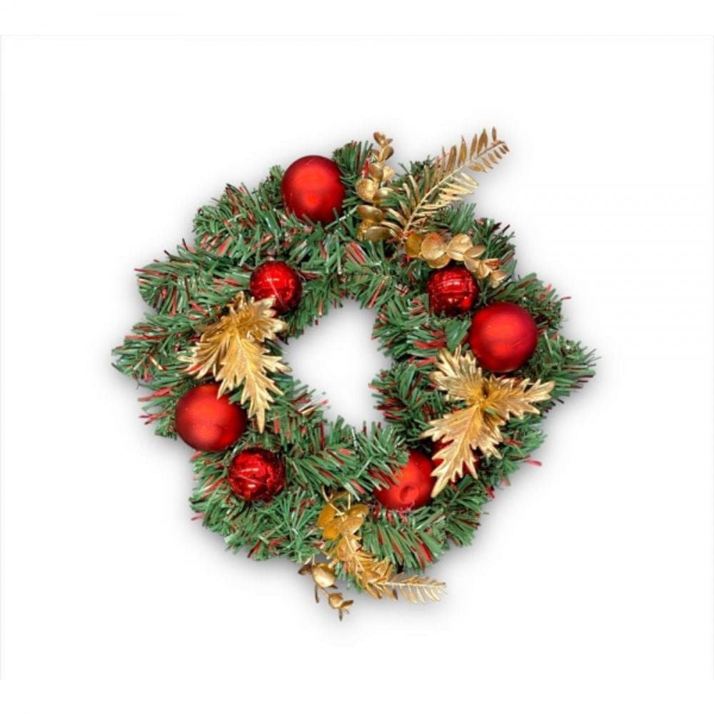 Guirlanda De Natal Verde E Verm. 30x30x7 Riomaster