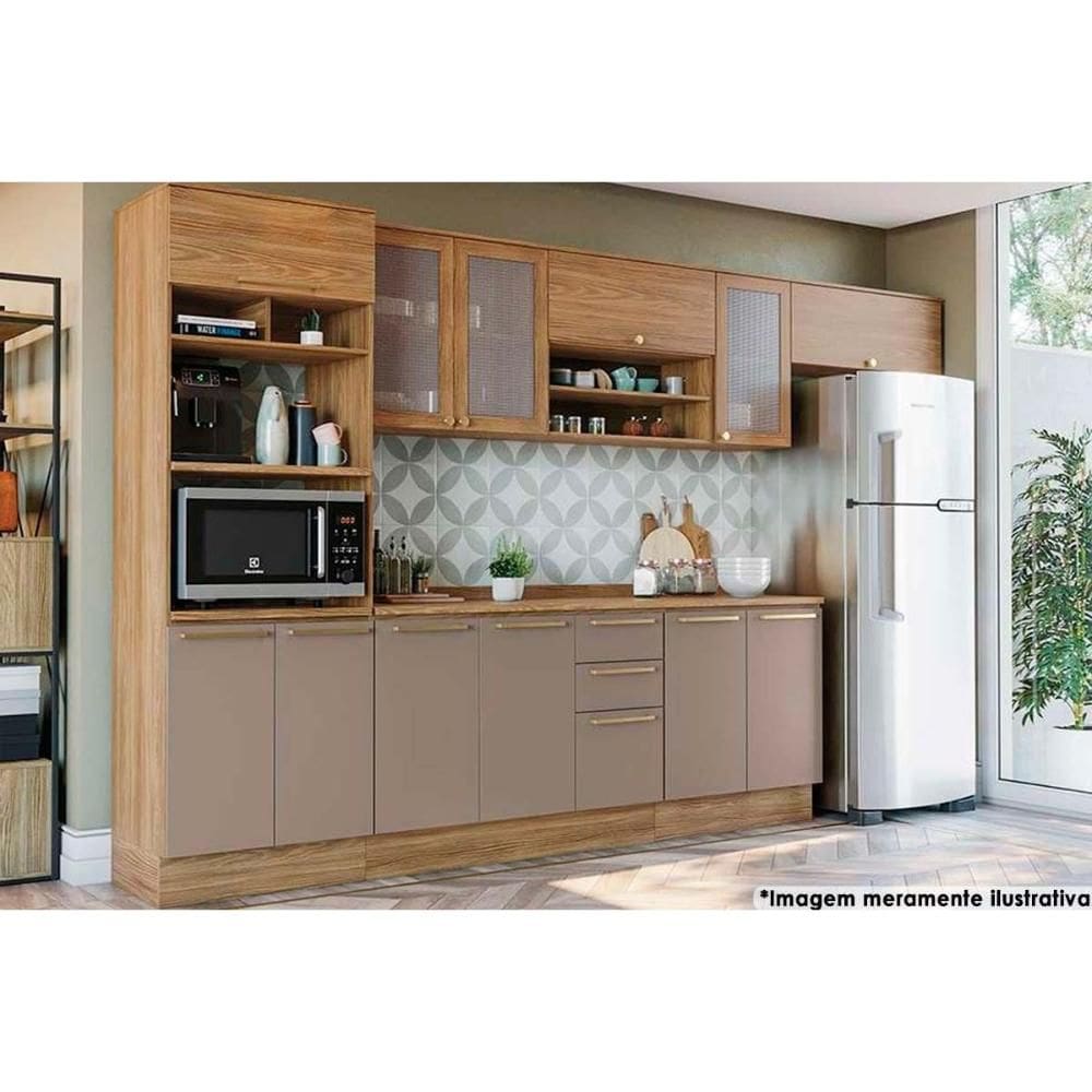 【25％OFF】 Cozinha Completa Botanic 8 Peças (3Aéreos+2Balcões+ トップス
