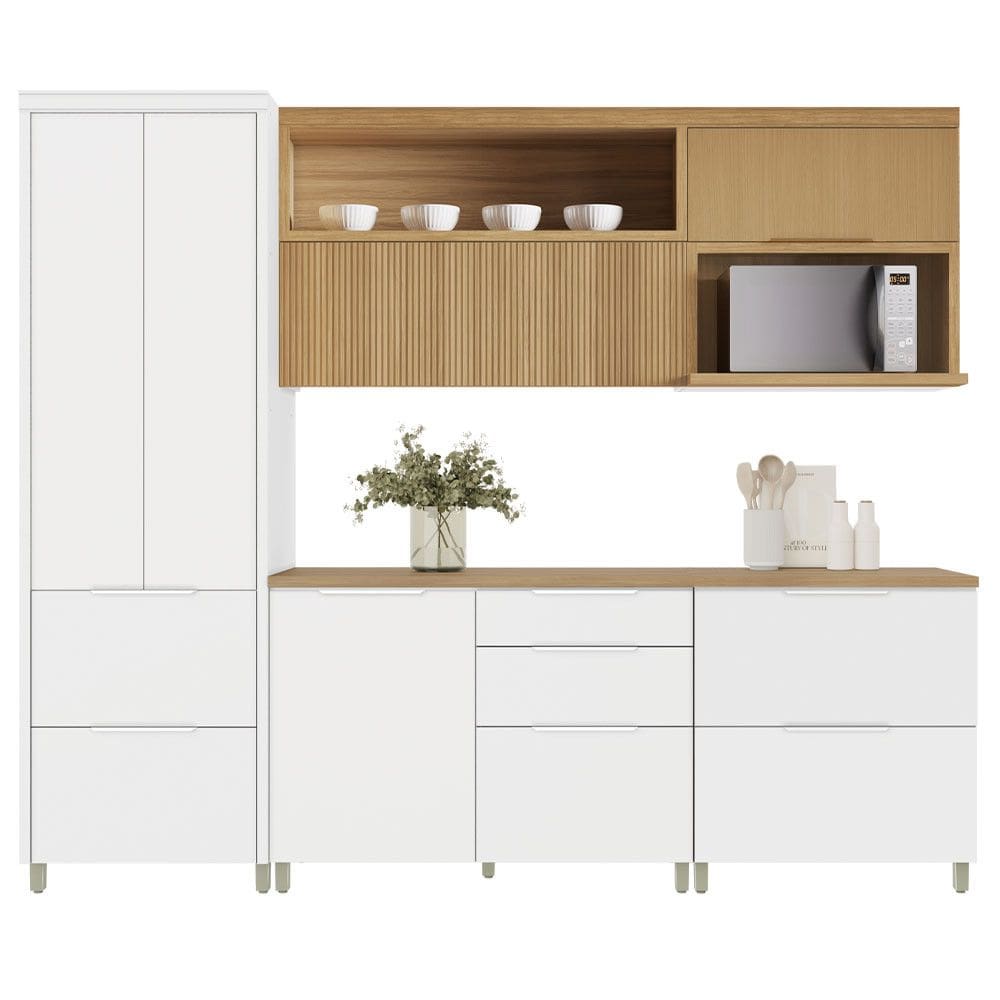 Cozinha 5 Peças Marquesa 6 Portas 6 Gavetas 100 MDF Nesher