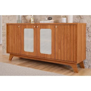 Buffet de Sala Jantar Isa c/ 4 Portas (2 c/ Tela) Cinamomo - Cimol