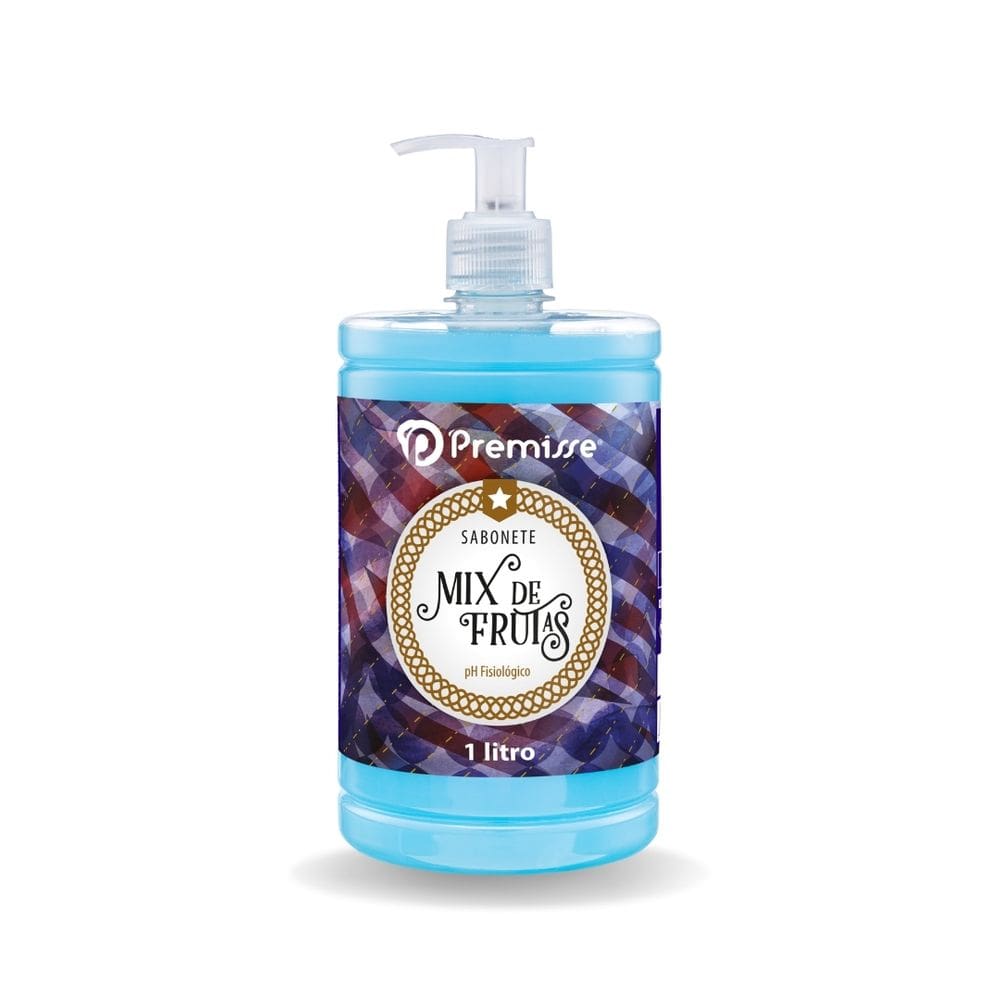 Kit C/ 01 Un. De Sabonete Liquido Premisse 1 Litros C/ Valvula (Morango E Champagnhe)