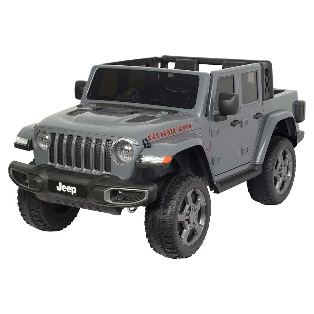 Carro Elétrico Infantil Jeep Gladiator Rubicon Cinza