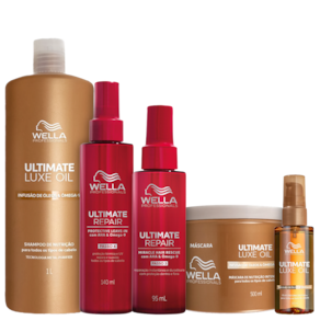 Kit Wella Professionals Ultimate Luxe Oil Repair Salon (5 Produtos)