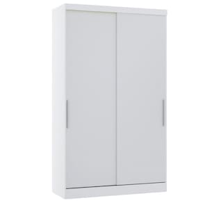 Guarda Roupa Modulado 134,50cm 2 Portas De Correr Alpes Luciane Móveis Branco Pf Com Branco Pf