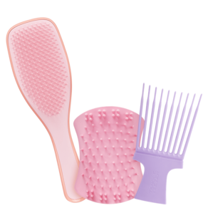 Kit Tangle Teezer Esfoliar, Desembaraçar e Modelar Cabelos Crespos (3 Produtos)