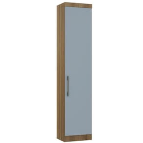 Guarda Roupa Sapateira Modulada 50cm 1 Porta Paris Luciane Móveis Avelã Pf Com Grey Sky Pf