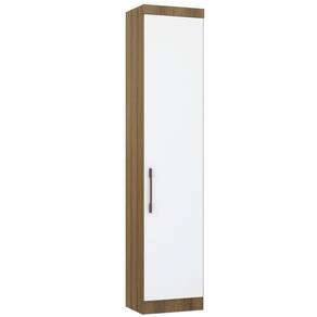Guarda Roupa Sapateira Modulada 50cm 1 Porta Paris Luciane Móveis Avelã Pf Com Branco Pf