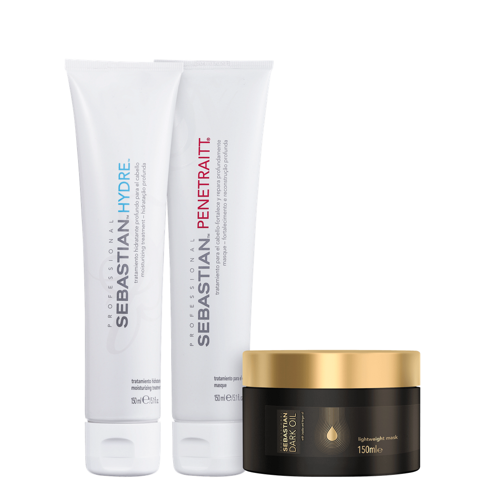 Kit Sebastian Professional Hydre Dark Oil Penetraitt Trio (3 Produtos)