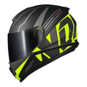 Capacete Norisk Razor Full Preto e Amarelo Fosco