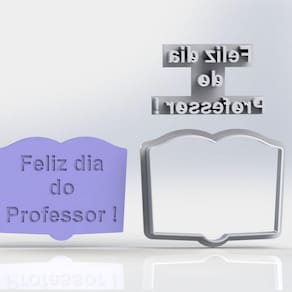 Cortador Kit Dia Dos Professores 4 Modelos Mod 02 Tamanho 5cm