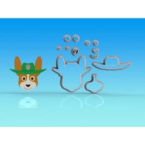 Cortador Patrulha Canina Tracker Tamanho 6 Cm