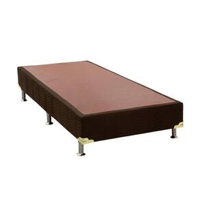 Cama Box Base Solteiro Universal Suede Brown (78x188x20) - Ortobom