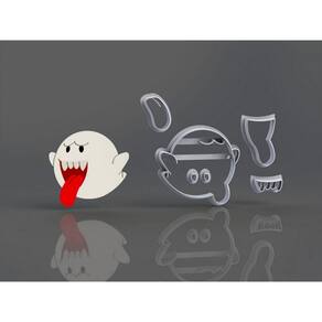Cortador Super Mario - Fantasma Modular Tamanho 6 Cm
