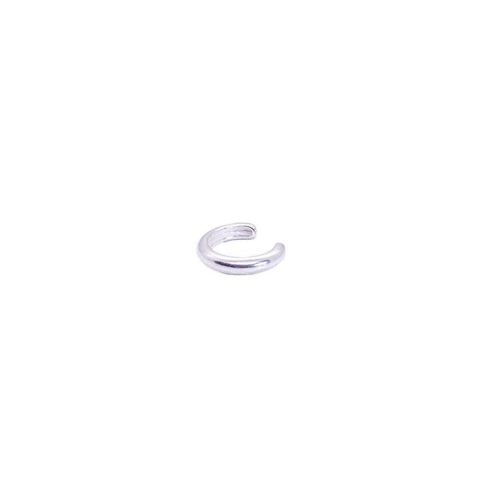 Piercing Feminino De Orelha Fake Abaulado Em Prata 925