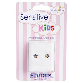 Brinco Studex Sensitive Kids Daisy Arco-Iris Sk6213y