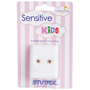 Brinco Studex Sensitive Kids Daisy Furtacor Rosa Sk6510y