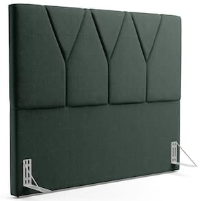 Cabeceira Cama Box Casal 140 Cm Aurora Linho Verde Musgo