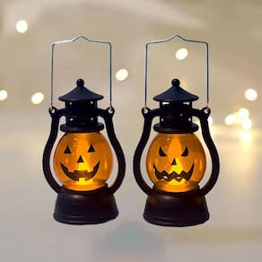 Lanterna de abóbora de Halloween BOVVSKY Flickering LED 2 unidades