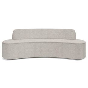 Sofá 5 Lugares Para Sala De Estar Living 280cm Koane D06 Bouclê Creme - Mpozenato
