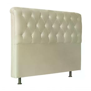 Cabeceira Casal 140cm Emilia Suede Marfim Id Suede Marfim