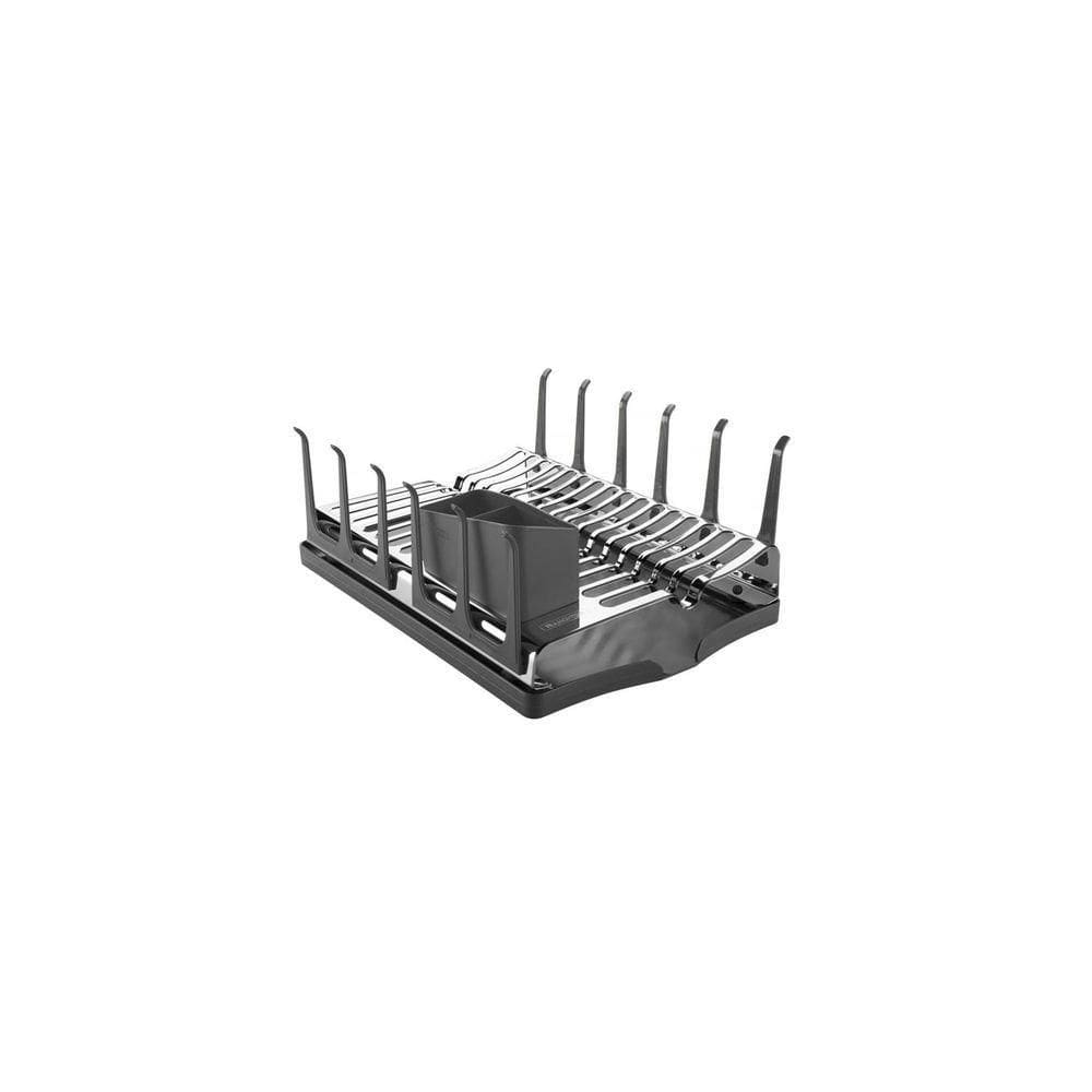 Escorredor De Louça Tramontina Plurale Em Aço Inox Com Bandeja Coletora Grafite Tramontina