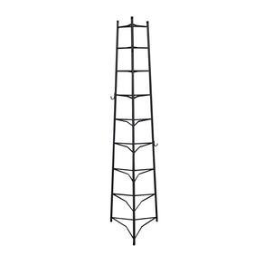 Tripé Porta Panelas Preto 9 Compartimentos 174cm