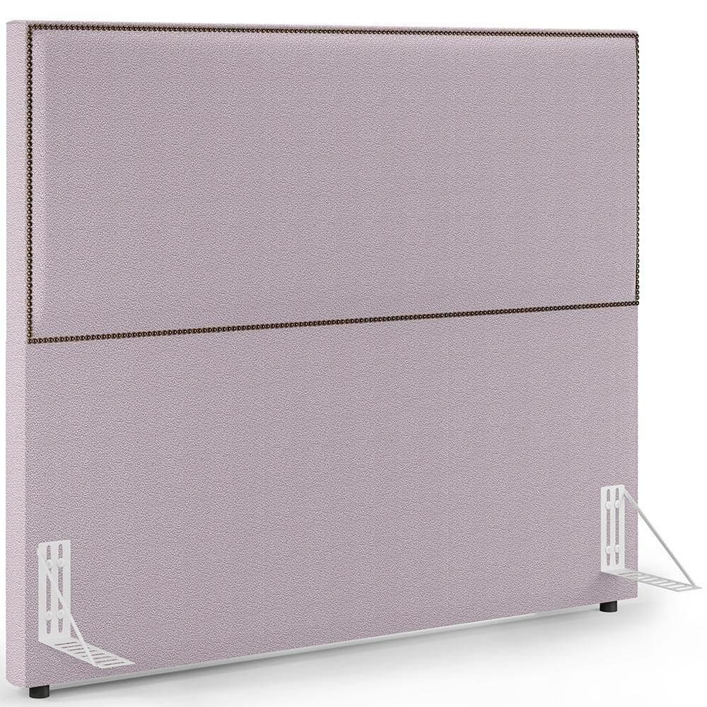 Cabeceira King Tachas 195cm Rosê