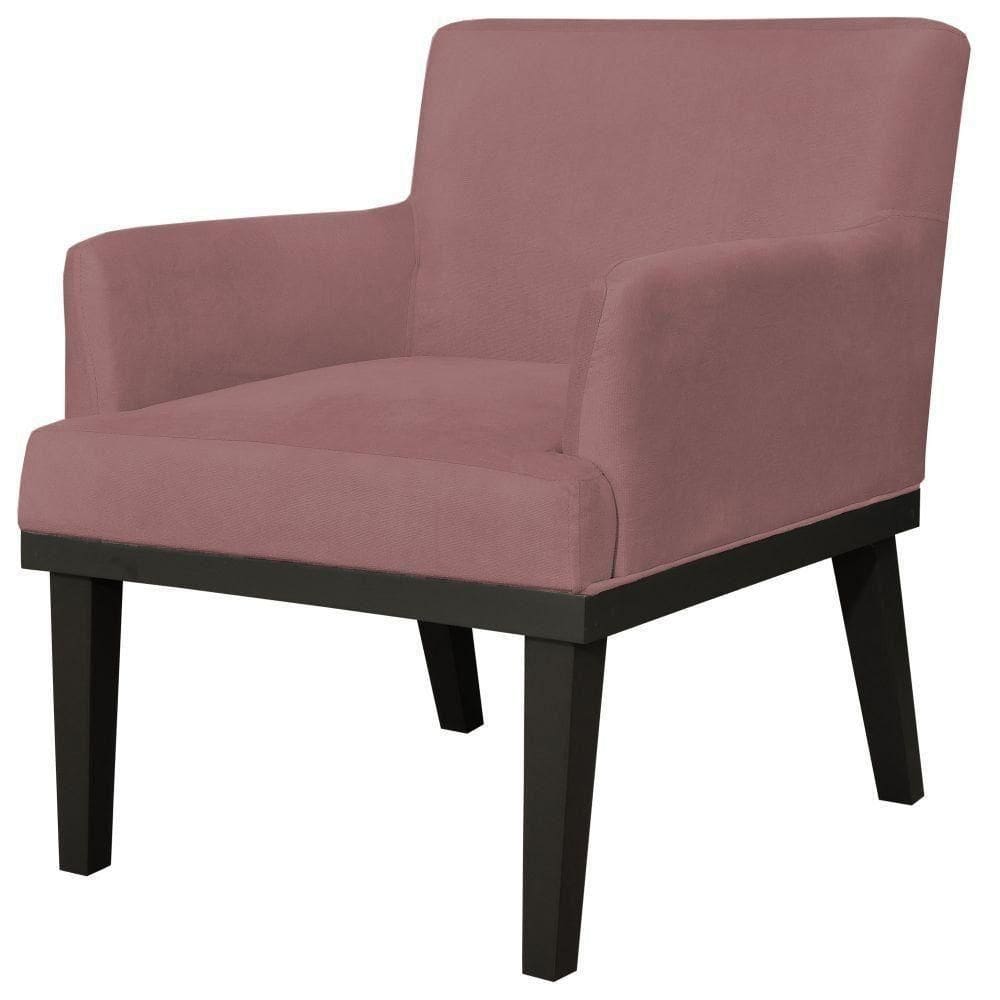 Poltrona Beatriz Suede Rosê