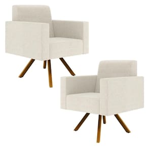 Kit 02 Poltronas Giratória Helô L02 Champagne -Lyam Decor