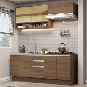 Cozinha Completa 200003 Com Armário E Balcão RusticRustic
