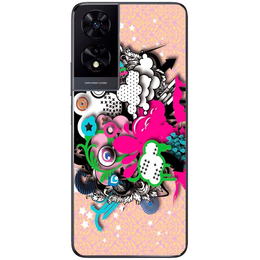 Capa Adesivo Skin104 Verso Para TCL 505