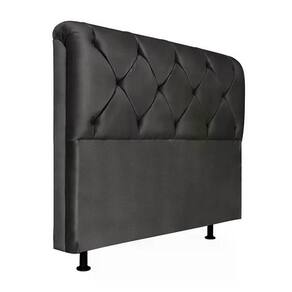 Cabeceira Queen 160Cm Barbara Suede Preto Id Suede Preto